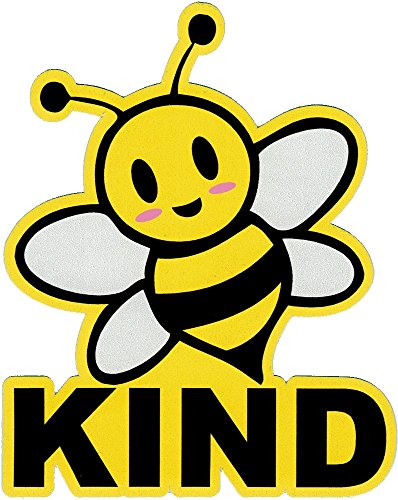 Bee Kind Vinyl Decal - 3.25 x 4 Inch Waterproof Sticker for Car or Laptop