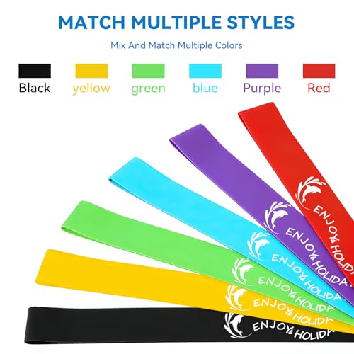 6-Pack Beach Towel Bands - 3 Glow in The Dark & 3 Solid Silicone Clips