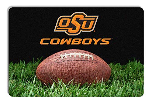 Oklahoma State Cowboys Pet Bowl Mat - Large 18"x12" Rubber