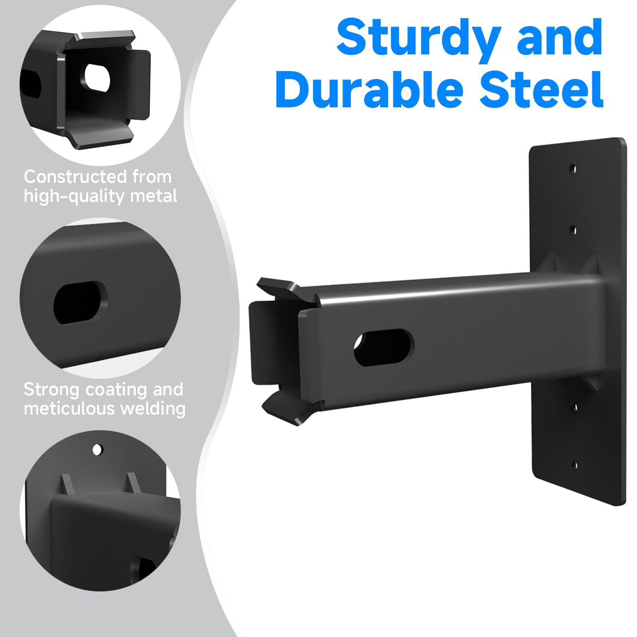 Wall Mount Bike Rack Hitch Cargo Carrier Bicycle Receiver Storage Store Hanging Garage Organizer Trailer Holder Accessories Bracket Heavy Duty Holds Max 300 Lbs Easy to Load Secure 2 inch