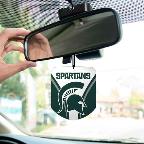 Michigan State Spartans Car Air Freshener - 2 Pack, Black Ice