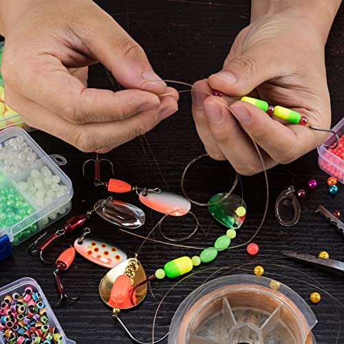 Fishing Bead Bait Eggs Kit - 1000pcs Floating Ball Stopper, 0.08/0.12/0.2 Inch