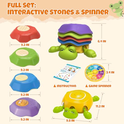 Kids Frog Stepping Stones with Light & Sound, Balance Game Set, 6PCS