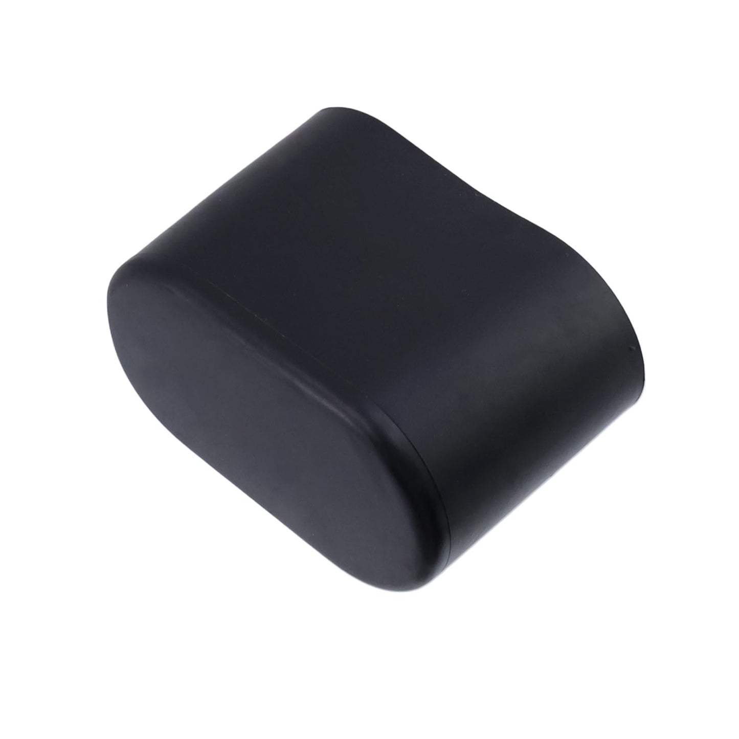 Geesatis 1.6" X 0.7" Oval Chair Leg Caps, PVC Table Chair Leg Cover, Hardwood Floor Protector, Double Thickness, Black, PVC, Rectangle,20 Pack