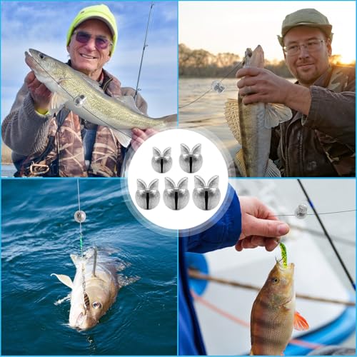 120pcs Lead Split Shot Fishing Sinkers - Assorted Weights Set