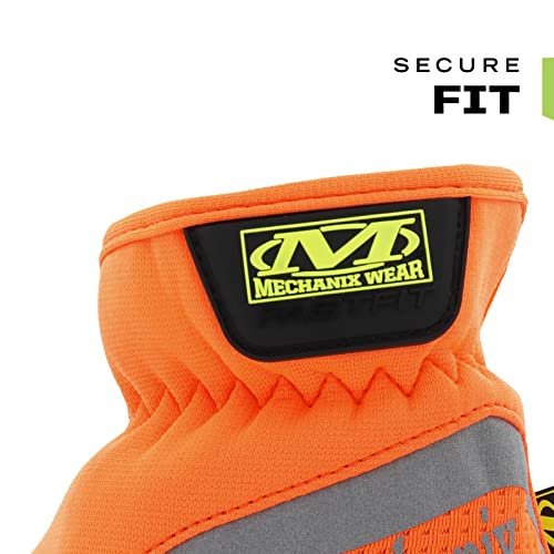 Mechanix Wear Hi-Viz FastFit Work Gloves, X-Large, Fluorescent Orange