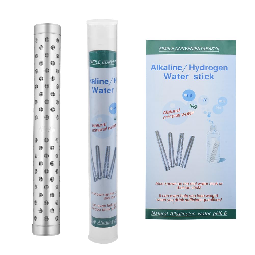 2pack Alkaline Water Stick PH Alkalizer Ionizer Stainless Steel Hydrogen Minerals Wand Water Purifier Filter