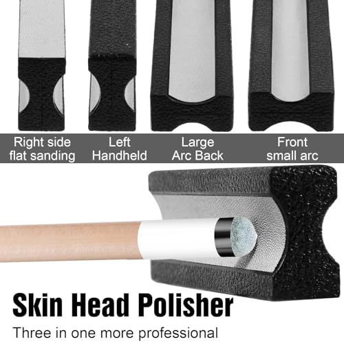 Pool Cue Tip Shaper - Durable Stainless Steel 3.98 x 1.18 x 0.65 inch