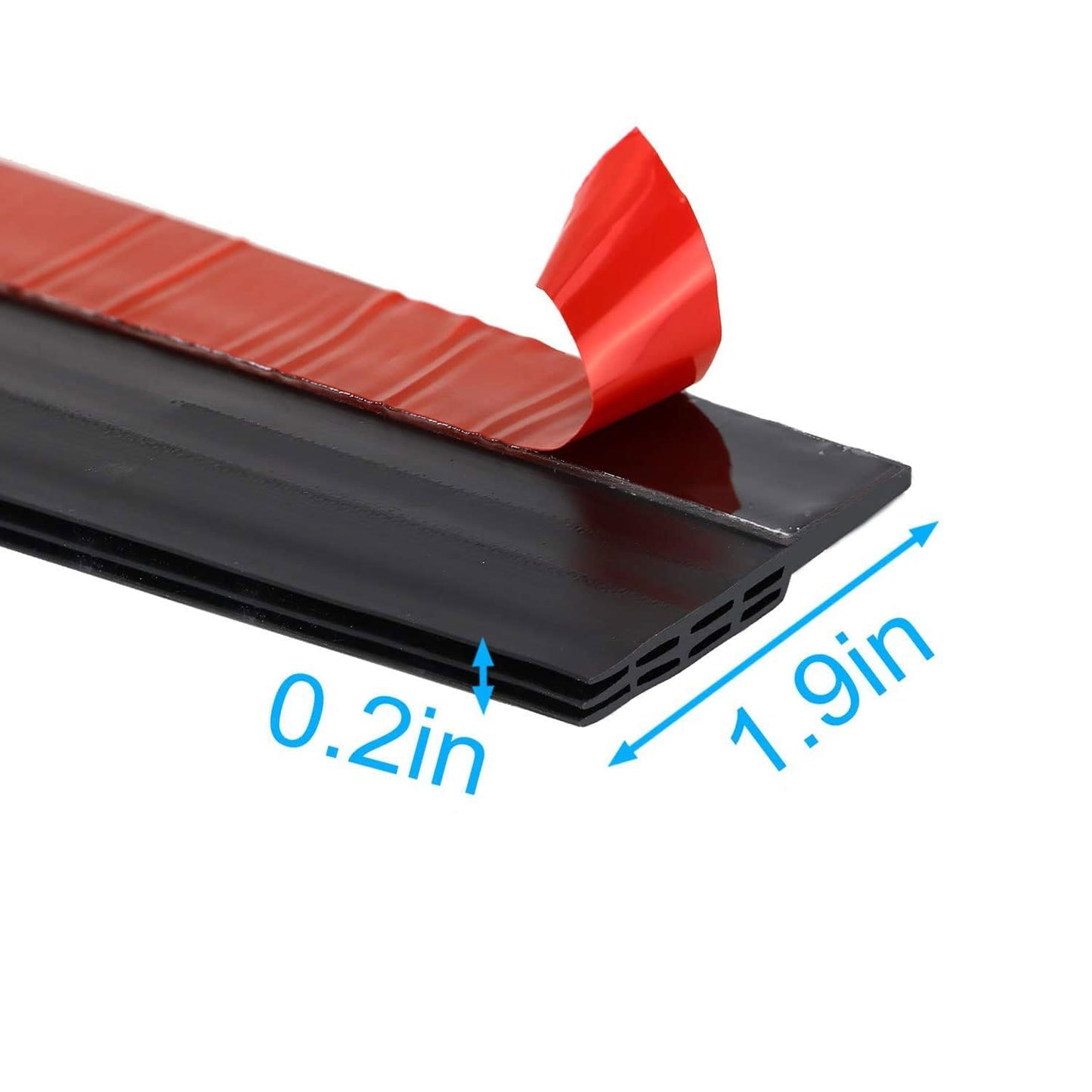 JBWKWELM 2PC Silicone Door Draft Stopper - 39in x 35in Black Door Seal Strip for Interior & Exterior Doors Weather Stripping Soundproof1