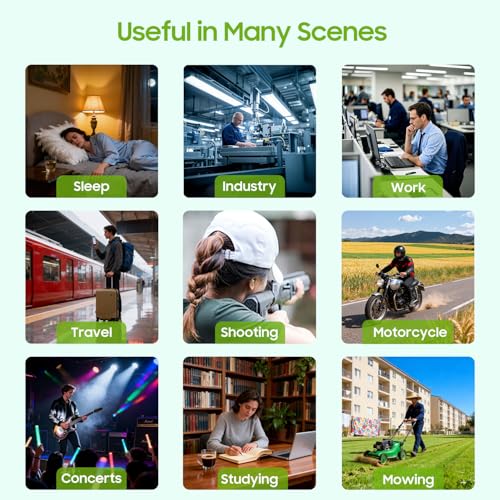 250 Pairs Foam Ear Plugs Bulk Individually Wrapped 32dB - Disposable Ear Plug Noise Reduction Safety Soft Earplugs for Construction Sleeping Shooting Industrial Work Use