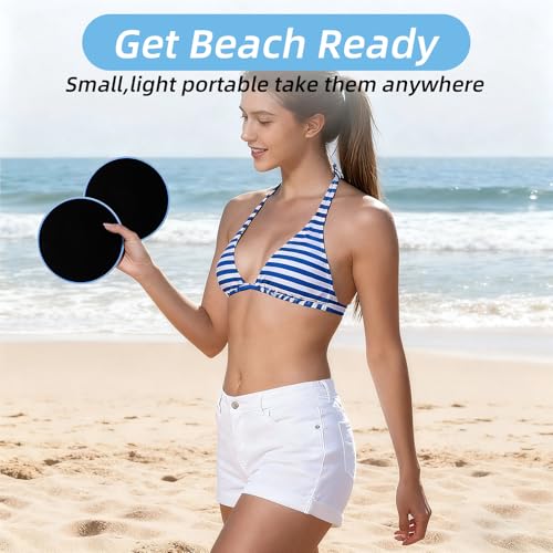 Dual Sided Fitness Glider Sliders - 20 Pack for Gym & Home
