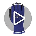 Latex Coated Work Gloves - Abrasion Resistant Grip - Polyester - X-Large Black