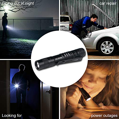 XY ZONE Ultra Slim LED Flashlight V1 900LM Clip Penlight Torch 1 x AAA