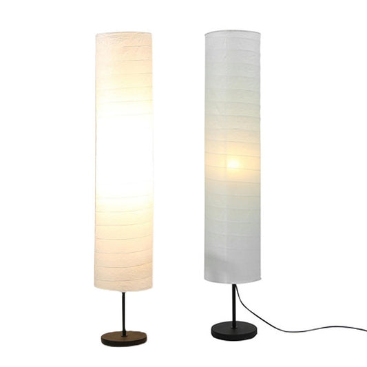 Rice Paper Floor Lamp Shade, Paper Floor Lampshade Light Accessories, Foldable Rice Paper Lamp Replacement Shade, Light Bulb Cage Guard for Living Room, 37 Inch