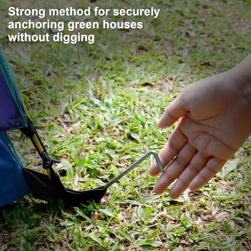 Heavy Duty Metal Tent Stakes - 23 Pack for Camping & Gardening