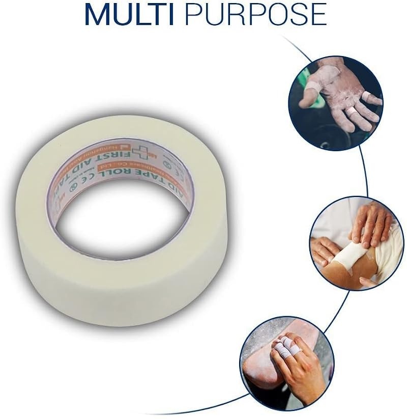 Gauze Bandage Rolls with Medical Tape - 24 Pack + Bonus Tape