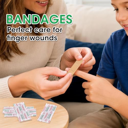 1000-count 1" x 3" Breathable Fabric Bandages — Strip Style, Latex-Free, Individual Packaged (Variation: Strip Bandages-1000p)