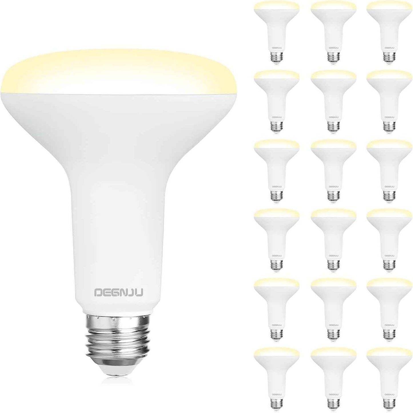 BR30 LED Flood Light Bulbs 24-Pack, 7W Dimmable 650LM Soft White 2700K, E26 Base