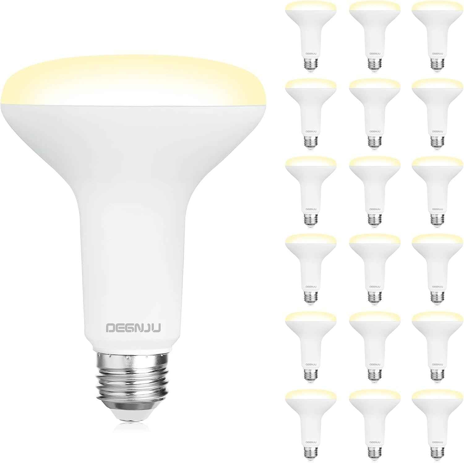 BR30 LED Flood Light Bulbs 24-Pack, 7W Dimmable 650LM Soft White 2700K, E26 Base