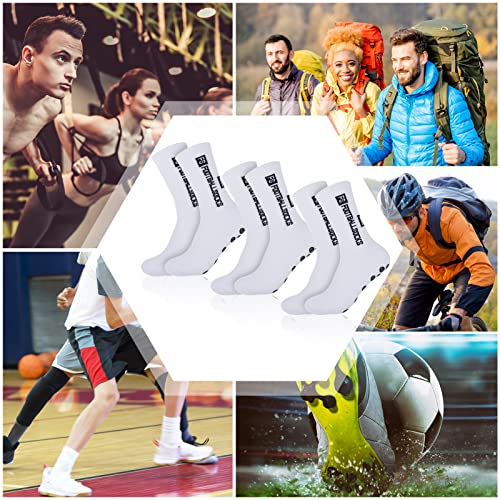 Non Slip Soccer Socks - Athletic & Football Grip Socks for Men & Women