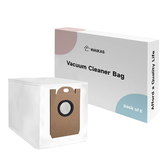 T30 Vacuum Bags for Airrobo T20+/T25+/T30+/GT21 Vacuum Robot Replacement Parts, Disposable Large Capacity Dust Bags (6-Pack)