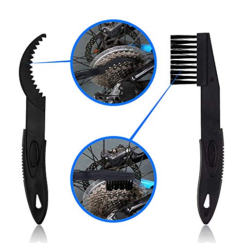 Motorcycle Chain Cleaning Brush Kit - 4 Pcs Bicycle Tool Set