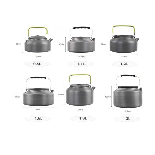 IGYYO Aluminum 0.8L Outdoor Camping Hiking Kettle Coffee Pot Portable Teapot Kettle Compact and Lightweight