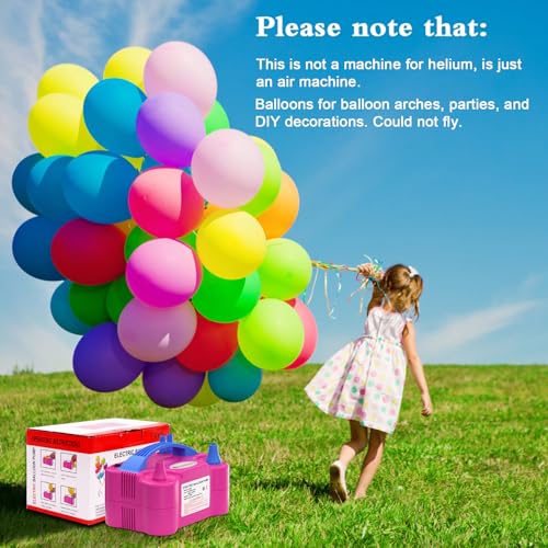 Portable Electric Balloon Pump with Dual Nozzle for Quick Inflation