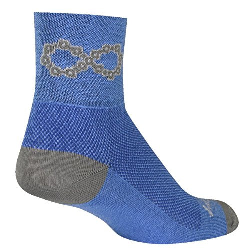 SockGuy Infinite Classic Sock - Small-Medium / 3-Inch Crew Socks for Men & Women