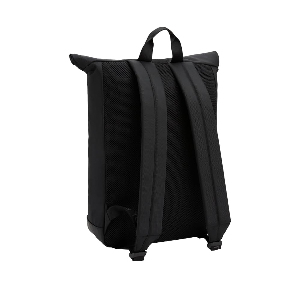 Tommy Jeans Mens Essential Daily Rolltop Backpack, Black