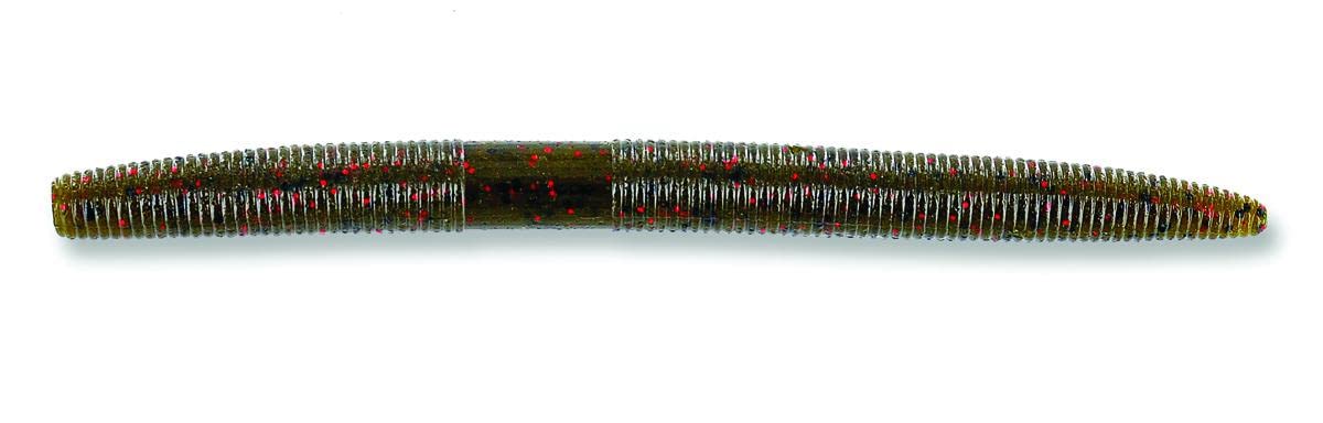 Yamamoto 9-10-369 Senko Worm, 5'' 10Pk, Green Pumpkin Red (One Size)