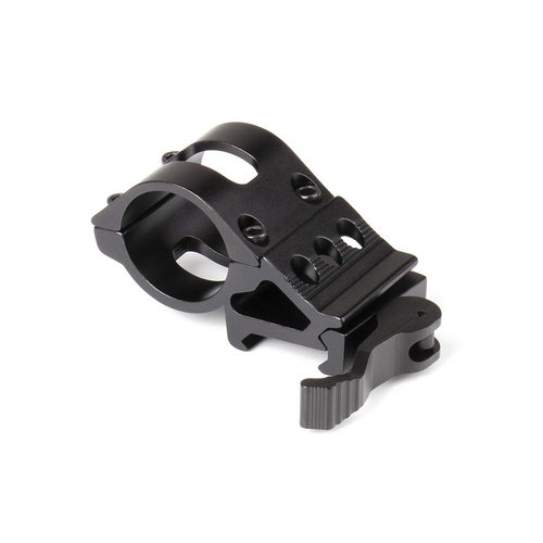 Tokflys 1''Offset Picatinny Rail Mount Ring with Quick Release Base for Flashlights/Lasers Matte Black (25.4)
