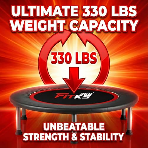 40'' Foldable Fitness Trampoline with Safety Pad & Game - 400lbs