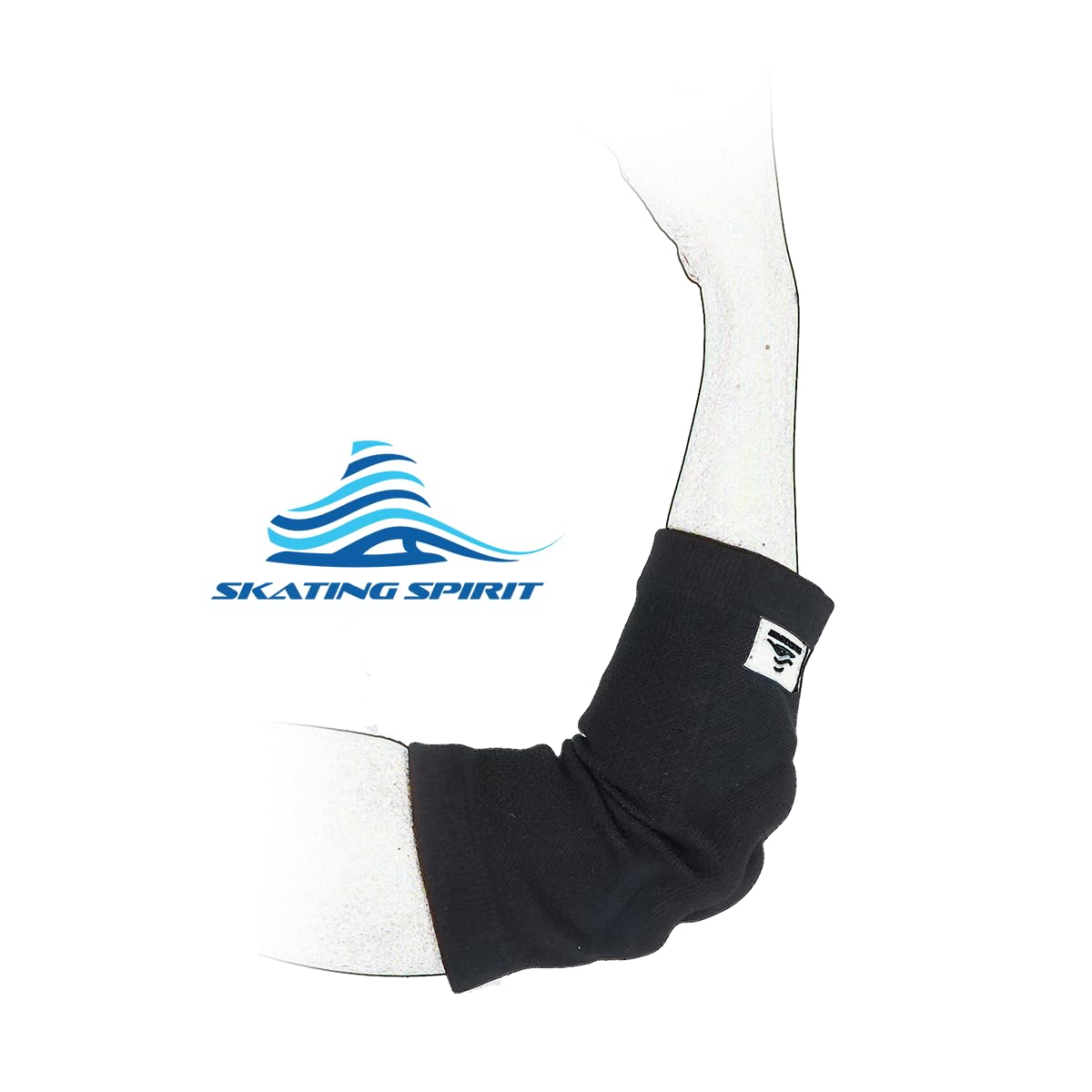 SKATINGSPIRIT Gel Elbow Pads (1 Pair) - Cushion and Protect Elbow Joint for Dancing Figure Skating Gymnastic, Youth and Adult (Beige, Medium)