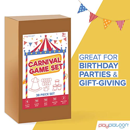Play Platoon 39-Piece Carnival Party Game Set for Kids & Outdoor Fun
