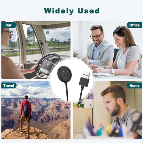2-Pack Magnetic Charging Cable for Google Pixel Watch 3 & 2 - USB-C + USB-A