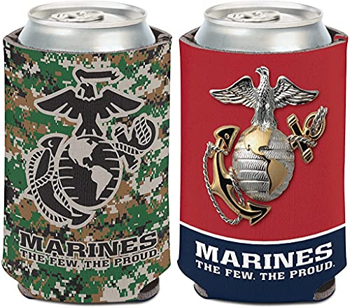Military Can Cooler - Marine Corps, 12 oz Neoprene Sleeve