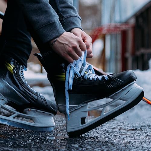 Ice Hockey & Figure Skating Skate Laces - 108" Waxed White