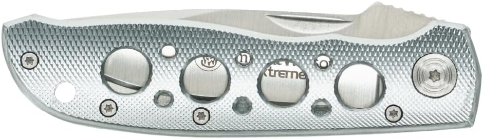 Smith & Wesson Extreme Ops Folding Knife - 7.3in Stainless Steel Blade & Aluminum Handle | Silver Finish