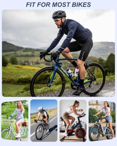 10.6 x 9.6 Inch Waterproof Memory Foam Bike Saddle - Ergonomic Comfort for Cycling
