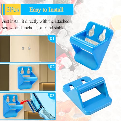 2 Pcs Ice Bucket Hanger Brackets with Screws - Fits Saf-T-Ice Tote Drying Rack
