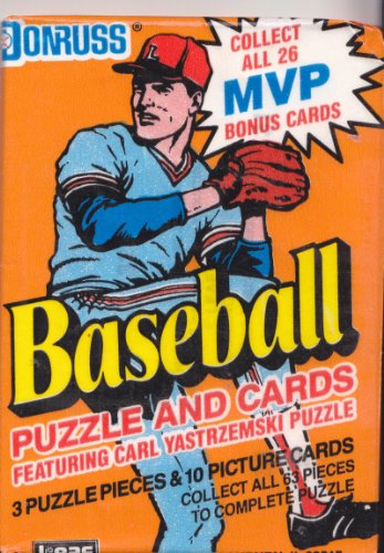 1990 Baseball Trading Card Wax Pack - 16 Cards and 3 Puzzle Pieces
