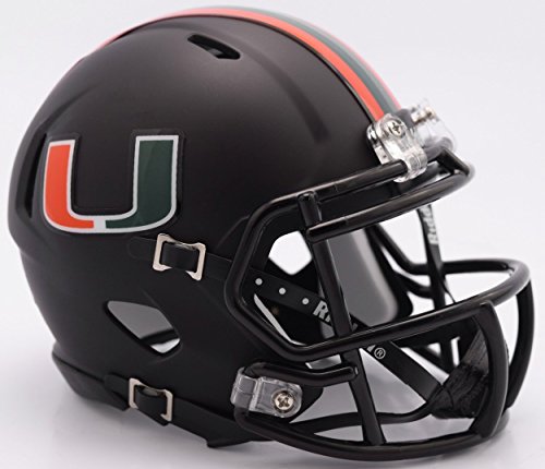 Miami Hurricanes Mini Helmet Replica - Speed Style, Team Colors