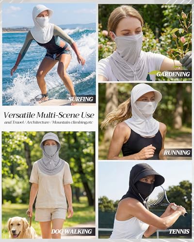 3 Pack Balaclava Face Mask Sun Protection Hood Cooling Breathable