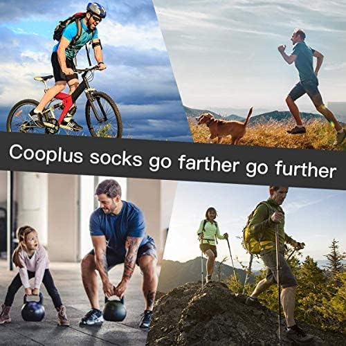 COOPLUS Men's Ankle Socks - Cushioned, Breathable Low Cut with Arch Support | 6 Pairs