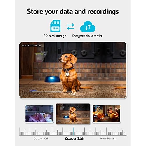 LaView Security Cameras 2k with Color Night Vision, 4MP Cameras for Home Security with Motion Detection, Two-Way Audio, Indoor WiFi Camera for Baby/Pet, Alexa, USA Cloud Service,White