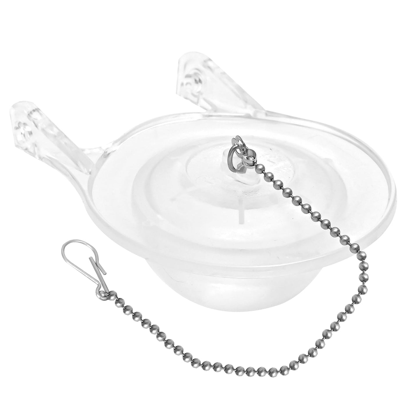 3-Inch Toilet Flappers Replacement Kit for Gerber 99-827, 3 Inch Toilet Flush Valve with Stainless Chain and Hook, High Performance Silicone Toilet Flapper - Reliable Toilet Flapper (Clear 1 PCS)