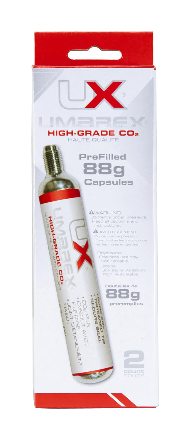 Umarex High-Grade CO2 Cartridges for Airguns, 88 Gram (Pack of 2)