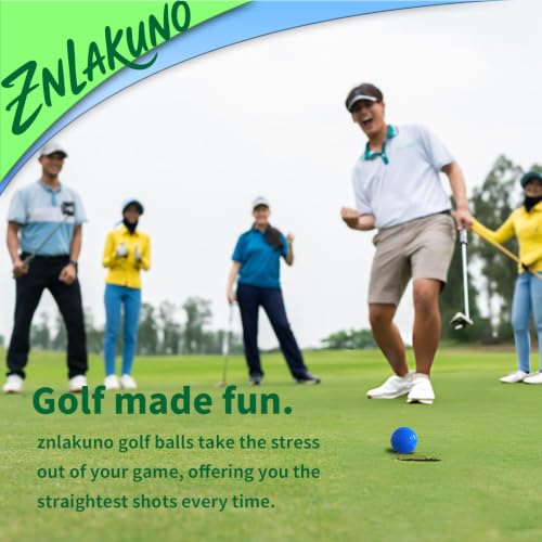 High Visibility Colored Golf Balls - 3 Pack Blue