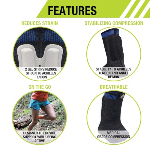 Pro-Tec Athletics Achilles Sleeve with Dual Gel Compression - Small